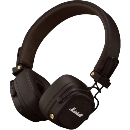 Беспроводные/проводные наушники Marshall Major V коричневый, накладные, Bluetooth + проводной, беспроводная зарядка, до 100 ч
