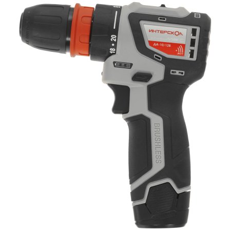 Дрель-шуруповерт аккумуляторная ИНТЕРСКОЛ ДА-10/12В 36, Аккумуляторная, 12В, 2 АКБ, Кейс