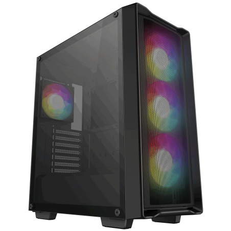 Компьютерный корпус Deepcool CC560 MESH V2 черный без БП ATX 4x120мм 5x140мм 2xUSB 3.0 audio bott PSU