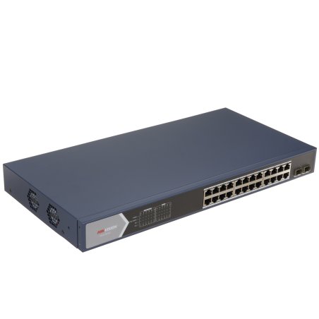 Коммутатор Hikvision DS-3E0526P-E 25G 1SFP 24PoE+ 270W неуправляемый