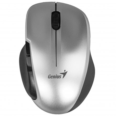 Мышь беспроводная Genius Ergo 8200S серебристый, 1200 dpi, радиоканал, USB, кнопки - 5