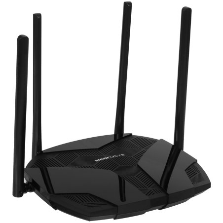 Роутер Mercusys MR70X AX1800 Dual-Band WiFi 6 Router, 574 Mbps at 2.4 GHz + 1201 Mbps at 5 GHz,4× Fixed External Antennas, 3× Gigabit LAN Ports, 1× Gigabit WAN Port, 1024-QAM, OFDMA, Router/Access Point Mode, MU-MIMO, WPA3, TWT, BSS Color