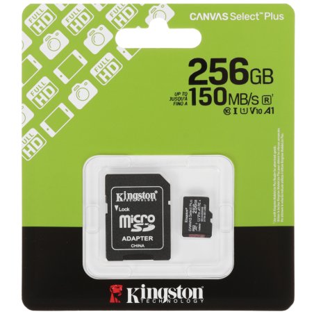 Флеш карта microSDXC 256Gb Kingston SDCS3/256GbSP Canvas Select Plus w/o adapter
