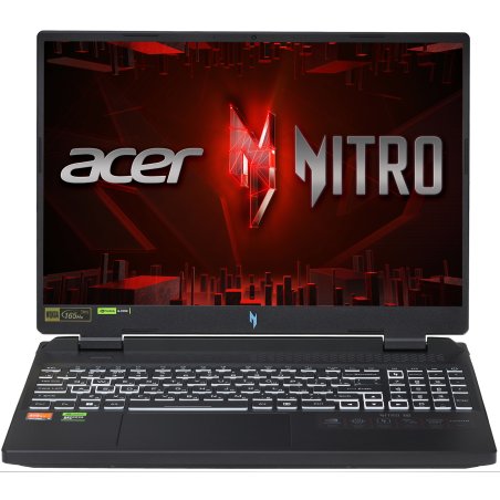 Ноутбук Acer Nitro V 16 ANV16-42-R96P Ryzen 7 260 16Gb SSD 512Gb NVIDIA GeForce RTX 5050 8Gb 16" IPS WQXGA (2560x1600) Windows 11 черный WiFi BT Cam (NH.U2NAA.003)