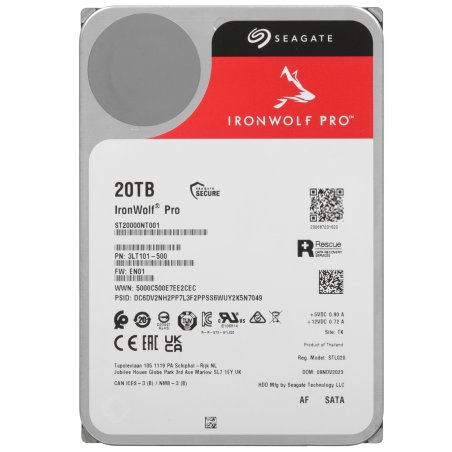 Жесткий диск Seagate SATA-III 20Tb ST20000NT001 Ironwolf Pro 512E (7200rpm) 256Mb 3.5"
