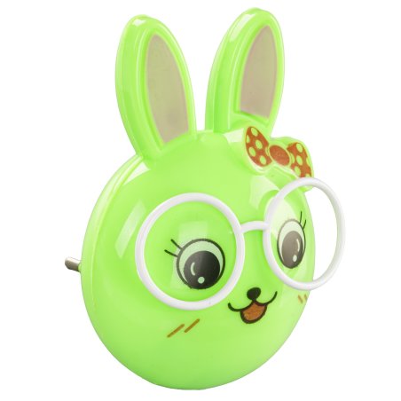 Светильник светодиодный NL-241 "Зайцы очкарики" ночник с выкл. 220В Camelion 13816