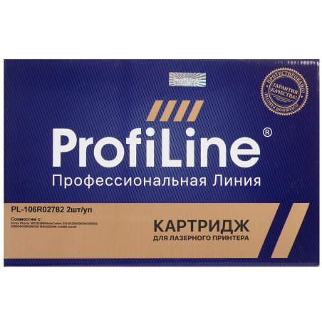 Картридж лазерный ProfiLine PL-106R02782, двойная упаковка, для принтеров Xerox Phaser 3052/3260/WorkCentre 3215/3225/3052NI/3260DI/3260DN/3260DNI/3215NI/3225DNI (для аппаратов, выпущенных после 01.07.2017) 2х3000 копий