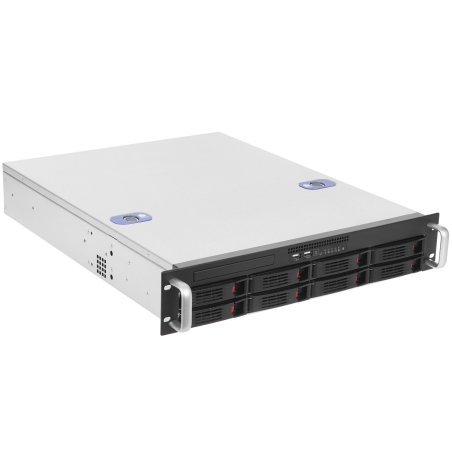 Серверный корпус ExeGate Pro EX281292RUS 2U550-HS08 <RM 19", высота 2U, глубина 550, БП 1U-700ADS, 8xHotSwap, USB>