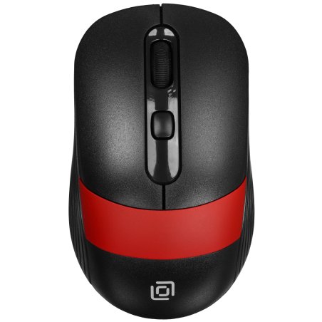 Мышь беспроводная Oklick 310MW черный/красный, 3200 dpi, радиоканал, USB, кнопки - 4