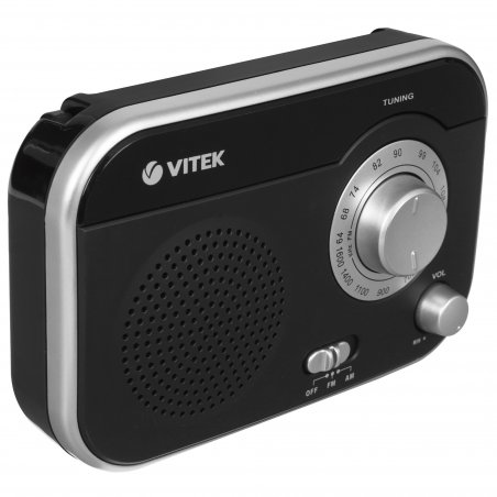 Радиоприемник Vitek VT-3593 (BK) Выходная мощность 1 вт. Динамики 1.Тип батареек UM-2/C