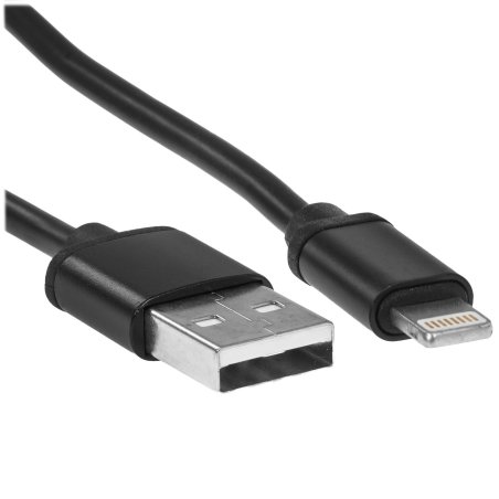 Кабель Cablexpert для Apple CC-S-APUSB01Bk-0.5M, AM/Lightning, серия Silver, длина 0.5м, черный, блистер