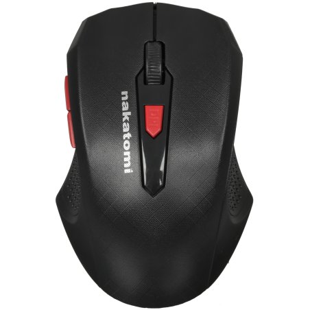 Мышь беспроводная Nakatomi MRON-07U черный, 1600 dpi, радиоканал, USB, кнопки - 5
