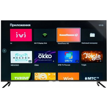 Телевизор Hyundai 50" H-LED50BU7003 черный LED UHD 60Hz Smart TV