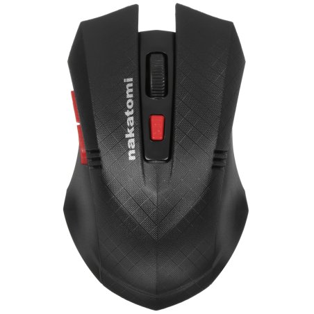 Мышь беспроводная Nakatomi MRON-04U черный, 1600 dpi, радиоканал, USB, кнопки - 6