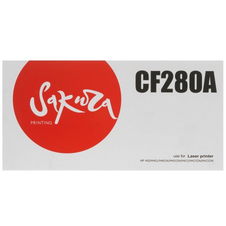 Картридж лазерный Sakura CF280A для HP LJ 400M/401DN, M425, черный, 2700 к.