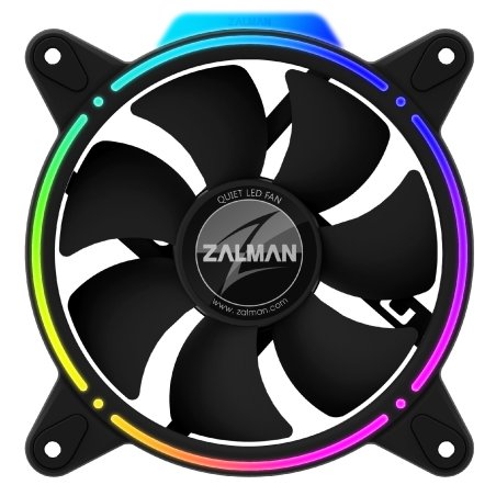 Вентилятор для корпуса Zalman ZM-RFD120A черный, 120 мм, 1500 об/мин, 25.6 дБ, 3 pin