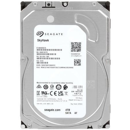 Жесткий диск Seagate SATA-III 4Tb ST4000VX015 Surveillance Skyhawk (5900rpm) 256Mb 3.5"