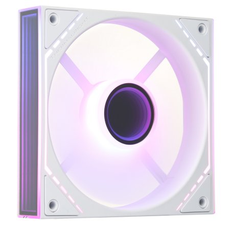 Вентилятор для корпуса Thermalright TL-M12W-S (120x124x25мм, 4-pin PWM, ARGb, 47.6CFM, 23.2dBA, 1500RPM, белый)