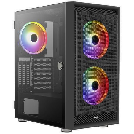 Компьютерный корпус Aerocool / Formula Graphite-G-BK-v2 черный без БП ATX 3x140мм 2xUSB 3.0 audio
