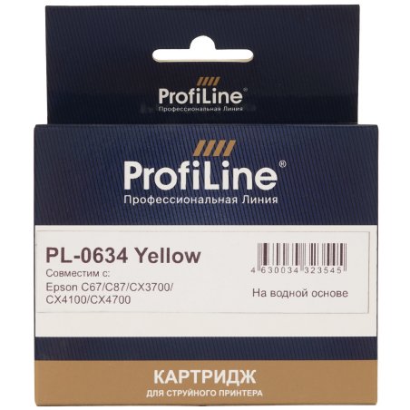 Картридж струйный ProfiLine PL-0634 для принтеров Epson C67/C87/CX3700/CX4100/CX4700 Yellow пигментные