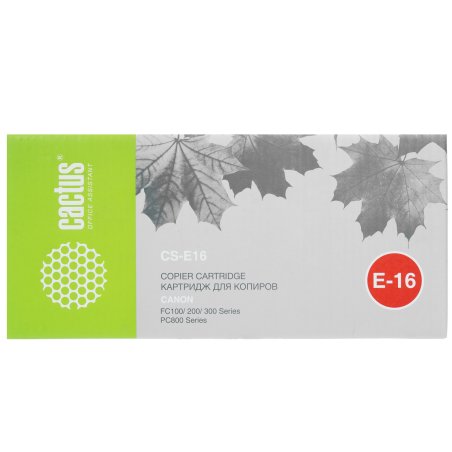 Картридж лазерный Cactus CS-E16 черный (2000 стр.) для Canon FC100/200/300/PC800