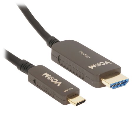 Активный оптический кабель VCOM USB TypeC--->HDMI 2.0v 5м