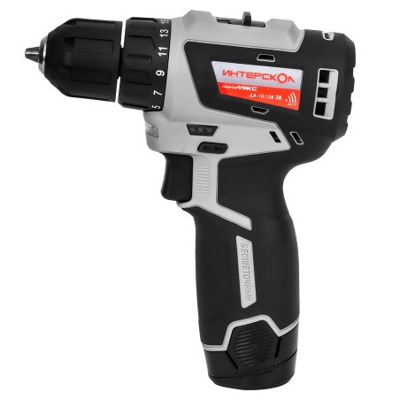 Дрель-шуруповерт аккумуляторная Интерскол ДА-10/12В 38 аккум. патрон:быстрозажимной (кейс в комплекте) (757.2.2.46)