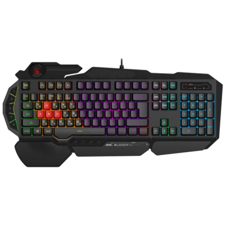Клавиатура проводная A4Tech Bloody B310N черный USB Multimedia for gamer LED (подставка для запястий) (B310N)