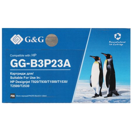 Картридж струйный G&G GG-B3P23A №727 фото черный (130 мл) для HP DJ T920/T1500