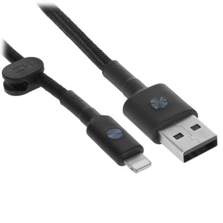 Кабель USB ZMI USB cable (MFi certified 200cm PP braided Lightning cable) черный