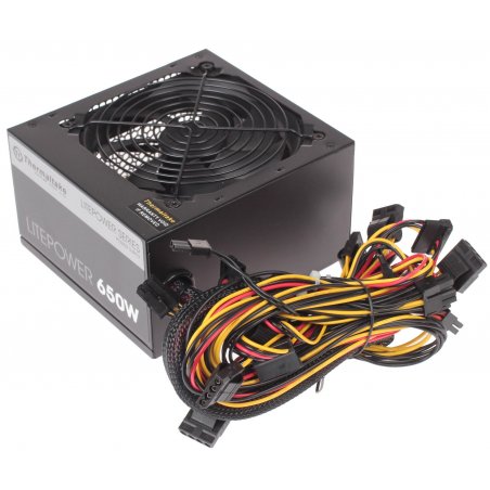 Блок питания Thermaltake Litepower (PS-LTP-0650NPCNEU-2), 650Вт, 120мм, черный