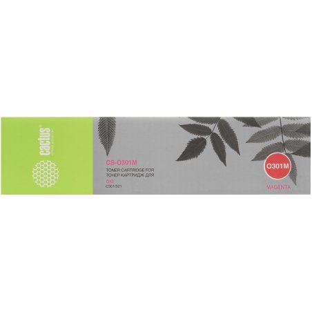 Картридж лазерный Cactus CS-O301M пурпурный (1500 стр.) для OKI C301/321