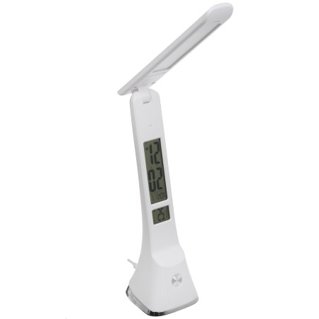 Настольный светильник Ultraflash UF-821 C01 белый (Led, светильник настольный, 7Вт, дисплей,смена цвет.темп, кожа)