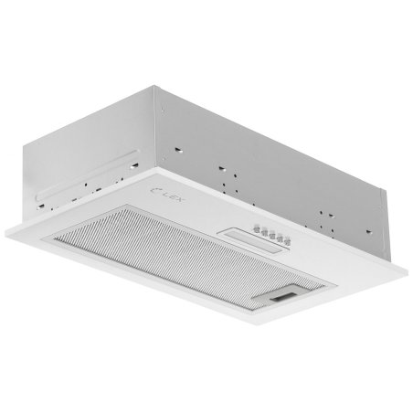 Вытяжка встраиваемая LEX GS Bloc LIGHT 600 белый управление: кнопочное (1 мотор)