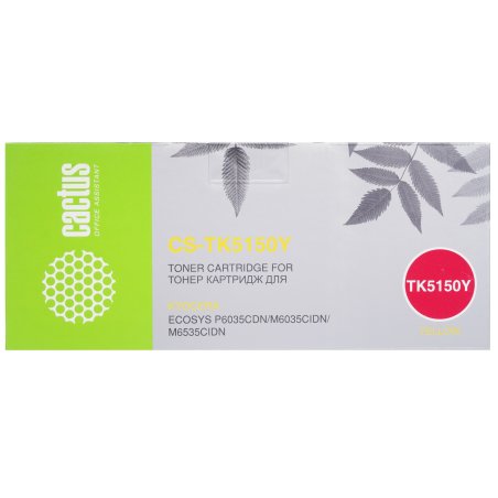 Картридж лазерный Cactus CS-TK5150Y желтый (10000стр.) для Kyocera Ecosys M6035cidn/ P6035cdn