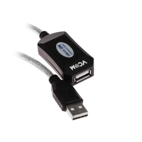 Кабель VCOM VUS7049-10M USB2.0-repeater, удлинительный активный <Am-->Af> 10м