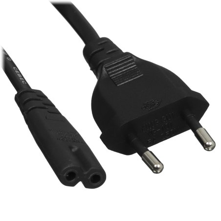 Кабель Telecom Кабель (TP228-IEC320-C7--CEE7/16-1.8-B) для аудио-видео техники IEC-320-C7--розетка 220V, 2-pin, 1.8м, черный