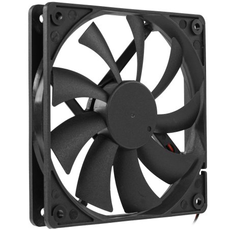 Вентилятор для корпуса 5bites FB12015S-12L3 черный, 120 x 120 x 15 мм, пластик, 1200 об/мин, 27 дБ, 3 pin