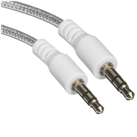 Аудиокабель AUX Rexant 3.5 мм гелевый 1 м белый