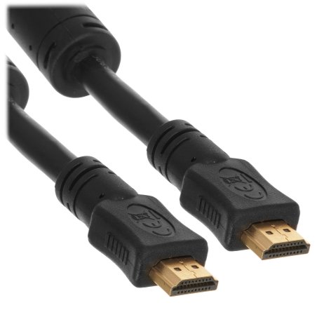 Кабель HDMI Cablexpert CCF2-HDMI4-20M, 19M/19M, v2.0, медь, позол.разъемы, экран, 2 фер.кольца, 20м, черный, пакет