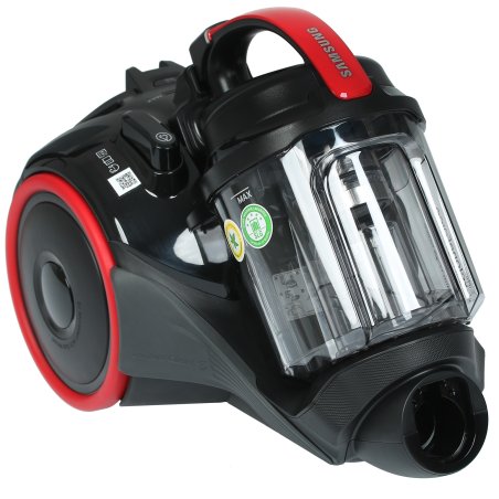 Пылесос Samsung VC15K4116VR/EV красный/черный, 390/1500 Вт, уборка сухая, пылесборник контейнер 1.3 л