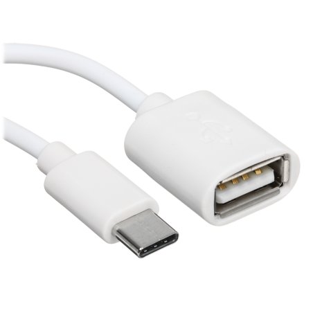 Кабель-переходник Rexant OTG Type C на USB шнур 0.15 м белый
