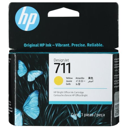 Картридж струйный HP №711 CZ132A желтый для HP DJ T120/T520 (29мл)