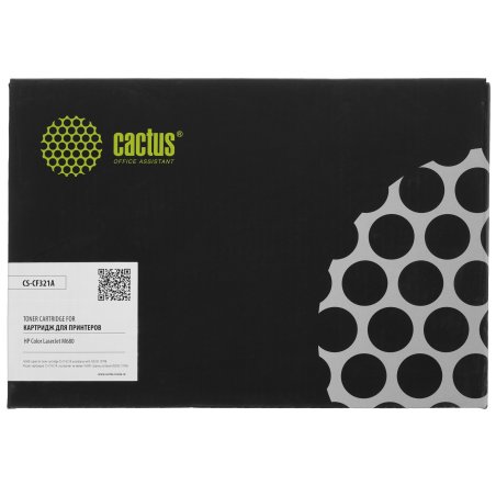 Картридж лазерный Cactus CS-CF321A голубой (16500 стр.) для HP LJ Color M680