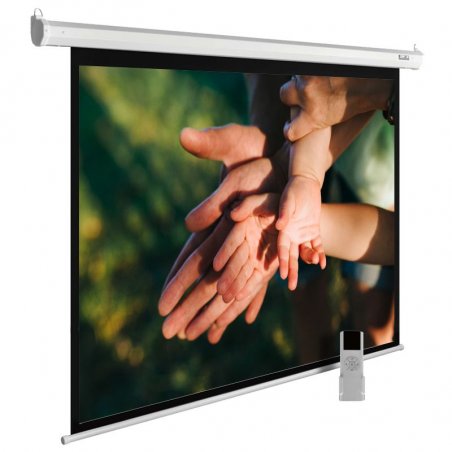 Экран Cactus 280x280 см MotoExpert CS-PSME-280x280-WT 1:1 настенно-потолочный рулонный белый (моторизованный привод)