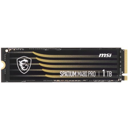 Накопитель SSD MSI SPATIUM M480 PRO, 1000Gb, M.2 2280, PCIe 4.0 x4, NVMe, R/W 7400/6000