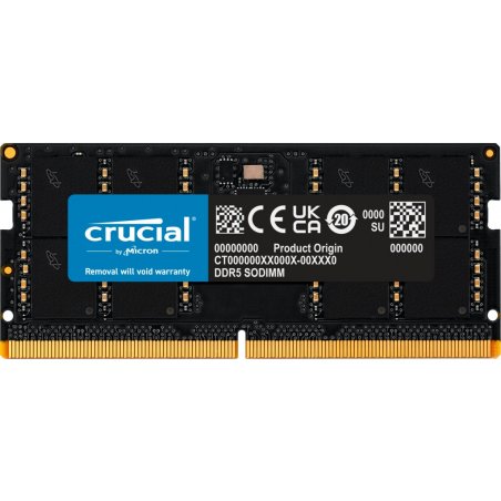 Оперативная память Crucial, DDR5, 32GB (1x32GB), 5600MHz, CL46 SO-DIMM