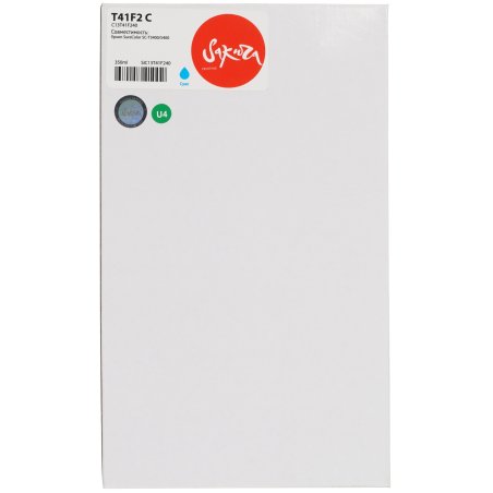 Картридж струйный Sakura C13T41F240 для Epson, голубой