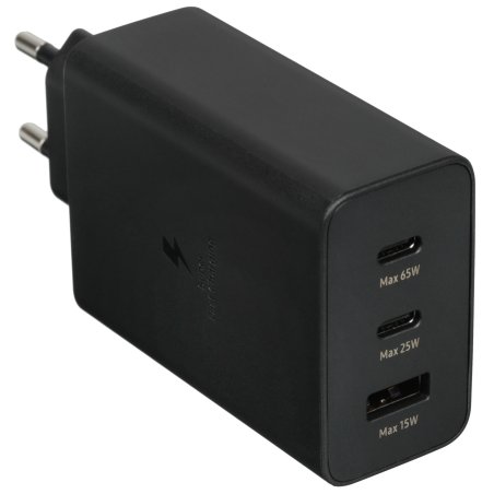 Сетевое зарядное устройство Samsung EP-T6530 65W 3-Port (USB-Cx2/USB) черный