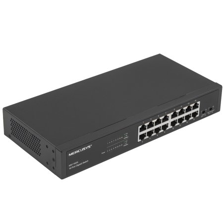 Коммутатор Mercusys MS116GS с 16 гигабитными портами для размещения на столе или в стойке